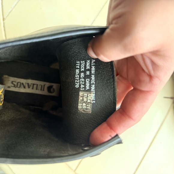 Julianos Black Leather Boots - Picture 7 of 10